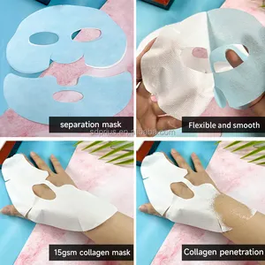 Dissloving Face Mask Sheets Water Soluble Mask Collagen Facial Sheet Skin Care Lifting Mask Cloth