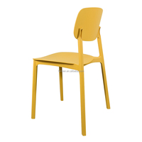 Chaise en plastique empilable économique FANTIAN avec dossier pour restaurants/extérieur/mariage/thé au lait