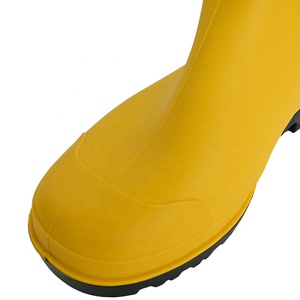 ULTAC Farm Work <strong>Boot</strong> Steel Toe <strong>Waterproof</strong> Gumboots Pvc Safety Shoes <strong>Pull</strong> on Anti-Slip With Easy Dry Fabric Lining Safety <strong>Boot</strong> - Product Image 2