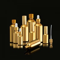 5ml 10ml 15ml 20ml 30ml 50ml 100ml 1oz 30 ml 50 ml 100 ml Bernsteinfarbene Gold Silber Luxus Kosmetik Glas-Sprühflaschen