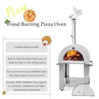 Four à pizza au bois en acier inoxydable, populaire pour l'extérieur, en promotion