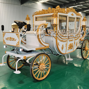 Chariot de chevaux électrique élégant et luxueux de haute qualité, sculpture royale, 4 à 6 places, 4 roues - Product Image 5