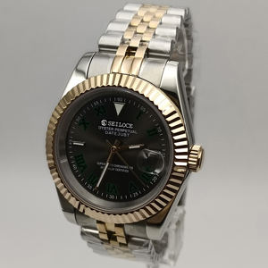 Reloj Mecánico SEILOCE Japonés NH35, Diseño Deportivo con Esfera Romana Verde, Correa de Acero Multifunción, para Hombre, Estilo Casual y de Negocios - Product Image 5