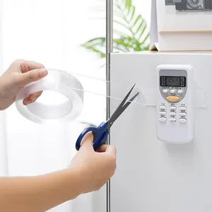 Fita Nano dupla face transparente NoTrace, fita adesiva reutilizável à prova d'água, 1M/2M/3M/5M de largura 20m 30m, limpadora doméstica