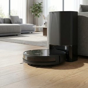 Robot aspirateur et serpillière intelligent pour la maison, nettoyage humide et sec avec réservoir d'eau - Product Image 1