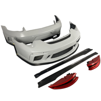 Kit de carrocería 991,2 Para 911 2005-2011 Kit de carrocería Facelift para 997 a 991 Parachoques delantero + Faldones laterales + Parachoques trasero para 997,1 997,2
