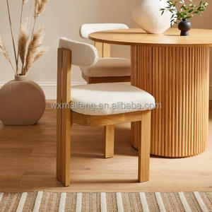 Chaise de salle à manger en bois massif pour restaurant, prix d'usine, vente chaude 2025, meubles de maison bon marché, dernière tendance, <span class=keywords><strong>avec</strong></span> coussin moelleux - Product Image 4