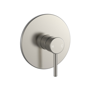 Robinet <span class=keywords><strong>de</strong></span> douche mural pour <span class=keywords><strong>baignoire</strong></span> Robinet mitigeur mitigeur encastré en laiton moderne en céramique noire ronde - Product Image 2