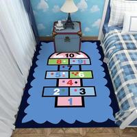Hop scotch Kinder bereich Teppiche Cartoon Kinderzimmer benutzer definierte Boden teppich Spiel matte für Kinder tanzen für Kindergarten
