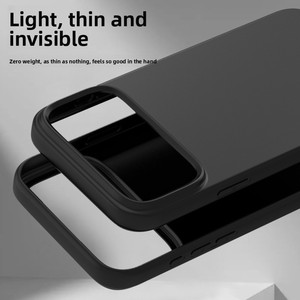 Für <span class=keywords><strong>iPhone</strong></span> 17 Pro Max: Mattierte TPU-Schutzhülle in Unifarben mit stoßfesten, weichen Kanten und Fallschutz – Flexibles Handy-Zubehör im Großhandel - Product Image 3