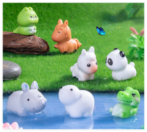 Micro cảnh quan phụ kiện mini nhựa con số động vật trẻ em Bom tắm đồ chơi thu nhỏ những điều đẹp cho các trang trí vườn - Product Image 4