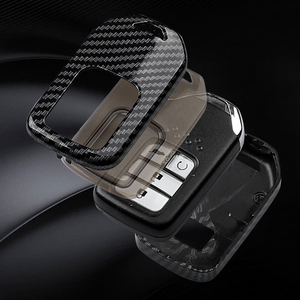 Étui de protection pour clé de voiture intelligente, <span class=keywords><strong>porte</strong></span>-clés pour <span class=keywords><strong>Honda</strong></span> Accord <span class=keywords><strong>Civic</strong></span> CRV HRV Jazz Insight Pilot Passport Ridgeline, noir transparent - Product Image 6