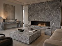 Dalles de marbre gris Tundra pour murs de douche, crédences anti-éclaboussures, tables à manger, carreaux de sol, comptoirs de cuisine, meubles de salle de bain