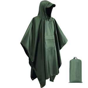 SaphiRose PONCHO Lange regenjas voor dames met