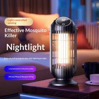 Lampe anti-moustiques électrique à détection de lumière, piège à insectes UV mural, veilleuse à faible rayonnement pour chambre et extérieur