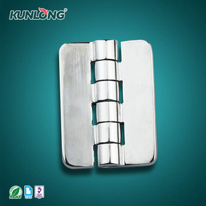 Charnière à charnière plate industrielle robuste en alliage de zinc moulé sous pression SK2-016W pour porte de panneau d'armoire électrique avec goujons filetés - Product Image 1
