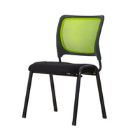 Chaise visiteur de bureau en maille moderne OEM pour salle de conférence pliable et sans accoudoirs pour la formation du personnel et des invités Style tissu