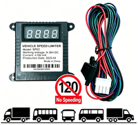 Limiteur de vitesse GPS SP02 Gov avec alarme de survitesse, relais intégré, compteur de vitesse LED pour camion, bus, voiture 12V 24V, régulateur de vitesse