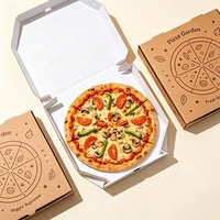 Boîte à pizza rectangulaire en carton noir de 12 pouces, design personnalisé sur mesure, imprimée avec logo