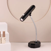 Lampe à ongles UV LED portable intelligente 2-en-1 : torche à main et lumière de bureau flexible