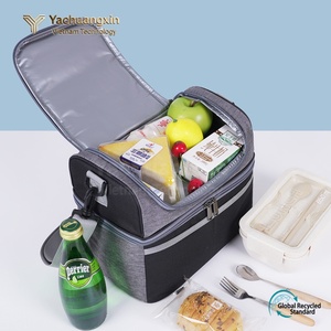 Insulated PVC <b>Cooler</b> <b>Box</b> Portable Outdoor Camping <b>Cooler</b> with Reusable <b>Ice</b> Packs Wine 2-Day <b>Ice</b> Retention Modern Rectangle Shape - Product Image 3