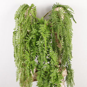 ผนังต้นเฟิร์นประดิษฐ์ขนาด 93 นิ้ว ใบไม้เสมือนจริง ตกแต่งบ้านภายใน - Product Image 1