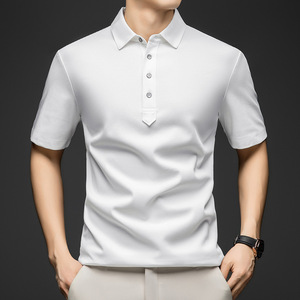 Camisa <span class=keywords><strong>Polo</strong></span> de Manga Corta para Hombre, Estilo Casual de Negocios, Abotonada, Cuello Camisero de Verano, Personalizada con Estampado para Hombre - Product Image 3