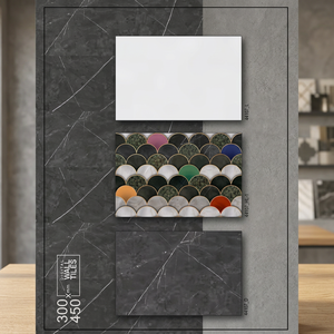 New Arrival 300x450mm Ceramic Wall Tiles Anti Pollution Colorful <b>Lamination</b> Waterproof Anti-Slip for Outdoor Hall Use Wooden - Product Image 1