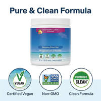 Mezcla de Bebida de Citrato de Magnesio Biodisponible para una Relajación Saludable, Sabor Natural a Frambuesa, Suplemento Vegano Certificado, 16 Onzas