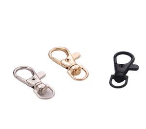 Đặt hàng nhỏ tùy chỉnh Kẽm hợp kim Túi phụ kiện xoay <span class=keywords><strong>Snap</strong></span> móc vòng chìa khóa - Product Image 5