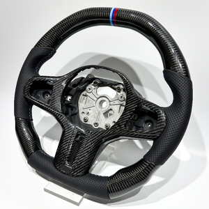 Volant de <span class=keywords><strong>voiture</strong></span> en fibre de carbone à trois étages personnalisé pour BMW Série 3, Série 5, Série 6, X3, X5, X6, G20, G28, G30, G38, G80, G82 - Product Image 4