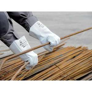 Guantes de cuero de protección mecánica resistente Cofra GLOW (12 pares) - Product Image 1