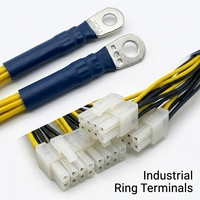 وصلة طاقة مخصصة لوحدة معالجة الرسومات (GPU) من طرف حلقي إلى 4x 6+2 موصل PCIe، سلك نحاسي 18AWG لتزويد طاقة الخوادم والتعدين، OEM ODM