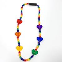 Collier en forme de cœur pour la Saint-Valentin avec des perles LED colorées clignotantes pour le carnaval - NOUVELLE ARRIVÉE