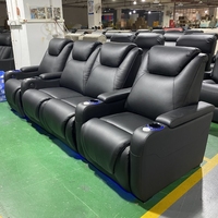 Modernes liegendes elektrisches Heimkino Sitzplätze mittlerer Loves eat Film Echtes Leder Recliner Cinema Sofa Wohnzimmer möbel