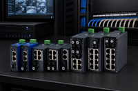 Switch industriel mini Gigabit 2 ports fibre SC 4 ports RJ45 20KM SMF MMF en cascade pour environnements difficiles