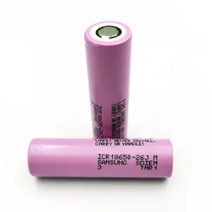 삼성 26J 18650 2600mAh 5.2A 배터리 용 기존 ICR18650 26J 충전식 원통형 리튬 이온 배터리