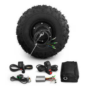 Điện ngoài trời giỏ hàng trung tâm động cơ Kit 14.5inch 500W 24V-48V xe cút kít vườn chuyển đổi động cơ Kit chất béo lốp 14.5inch 350W - Product Image 2