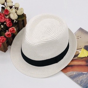 Cappello Panama in Paglia Personalizzato all'Ingrosso, Fedora in Paglia di Carta per Uomo, Estivo, da Spiaggia, per Vacanze, Viaggi, Sport all'Aperto, Casual - Product Image 6