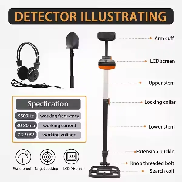 Best gold detector TX-640 gold metal detectors treasure hunting professional metal detector