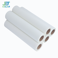 Rollo de película de papel adhesivo acrílico DTF PET para sublimación, transferencia en caliente/frío, 30cm*100m, 33cm*100m, 60cm*100m, mate, para ropa, compatible con Epson