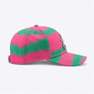 Wholesale T&L Custom Logo <b>Waterproof</b> 5-Panel Sports <b>Cap</b> with Tie-Dye Camouflage Pattern for Unisex Adults-Performance Use - Product Image 3