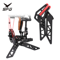 Support de tir à l'arc SPG 3D réglable et pliable en ABS avec pince de maintien et protection en caoutchouc souple pour arcs composés, accessoires de chasse en extérieur