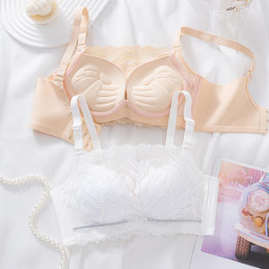 <span class=keywords><strong>Sujetador</strong></span> de espalda sexy para mujer, <span class=keywords><strong>sujetador</strong></span> <span class=keywords><strong>con</strong></span> lazo, sin Aro de acero, <span class=keywords><strong>sujetador</strong></span> de doble pecho, encaje de encaje, ropa interior pequeña para el pecho - Product Image 4