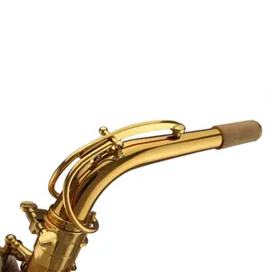 Kunci Oktaf Leher Saksofon Pernis Emas Buatan Tiongkok Tingkat Tinggi