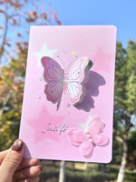 BIG ROLE Carte de vœux en papier 3D découpée au laser holographique avec motif papillon, décoration perlée et enveloppe assortie pour anniversaire et cadeau de fêtes