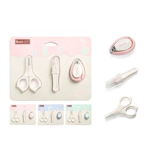 Eliter vendita calda In magazzino 3 In 1 rosa blu verde Babi Kit Manicure Set per la cura del bambino Kit per la cura del bambino Set Manicure per bambini - Product Image 1