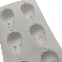Meilleures ventes : Moule à gâteau en silicone à 6 cavités, forme lapin 3D, pour mousse, savon et pudding