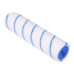 Rouleau de peinture en nylon rayé bleu de haute qualité de 10 pouces, personnalisable avec support OEM pour la peinture murale DIY et de qualité industrielle - Product Image 2