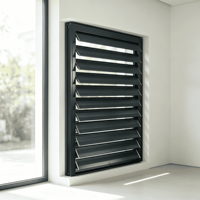 Volets à lamelles plats en aluminium durables, modernes et écologiques pour la maison et le bureau avec des fonctions de sécurité